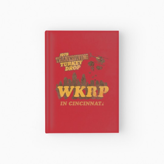 Discover Vintage WKRP in Cincinnati Hardcover Journal, 1978 Thanksgiving Turkey Drop Thanksgiving Hardcover Journal