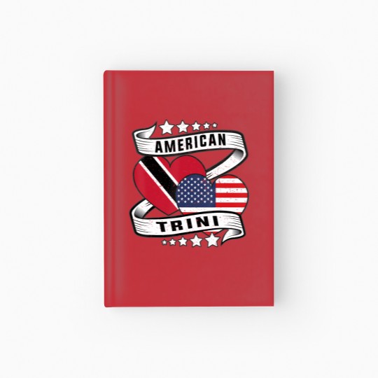Discover trinidad american flag trini half trinidad and half american Hardcover Journal