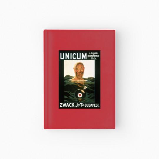 Discover Zwack Unicum drowning man Hardcover Journal