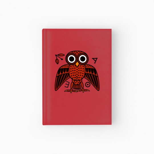 Discover Cute Athenian Owl from Ancient Greece Hardcover Journal