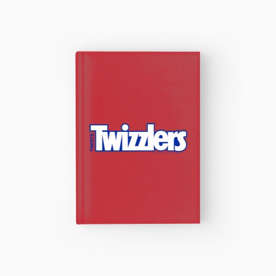 Discover Twizzlers Twists White Blue Logo Distressed Hardcover Journal