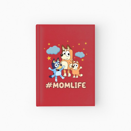 Discover Mom Life Hardcover Journals featuring BlueyDad & Family