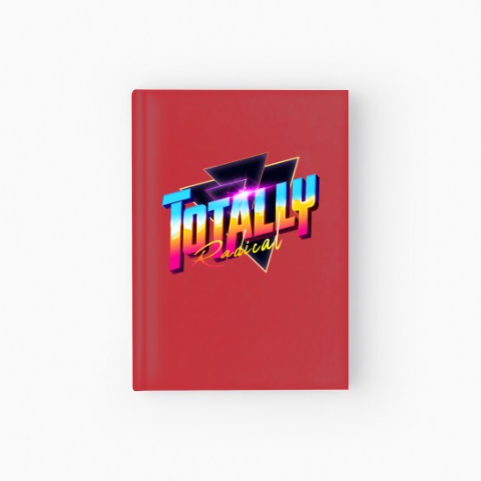 Discover Totally Radical 80s Synthwave Outrun Hardcover Journal
