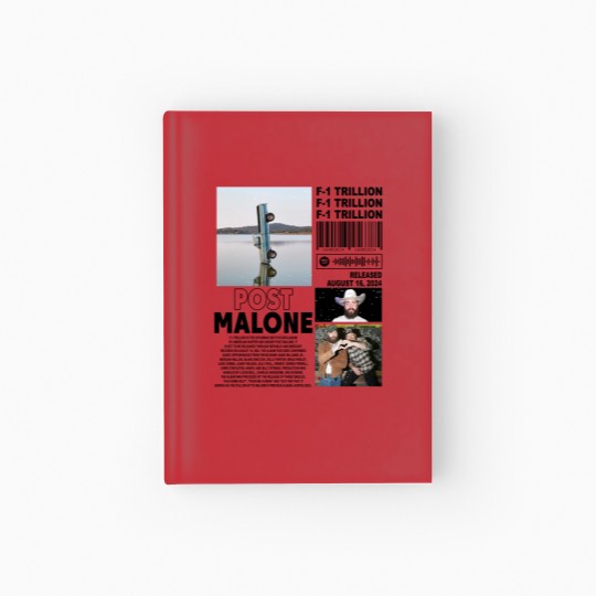 Discover Post Malone Hardcover Journal, F-1 Trillion Album Vintage Hardcover Journal