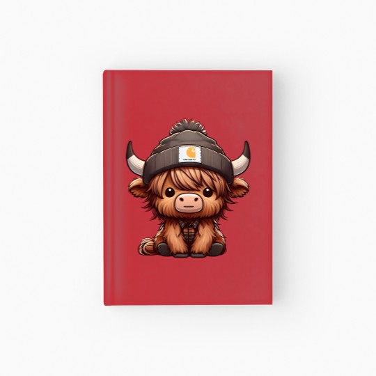 Discover Highland Cow Hardcover Journal - Cute Cow Design