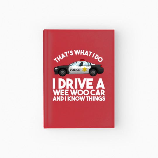 Discover Funny Police Officer Gift For Cop Law Enforcement Men Women Hardcover Journal