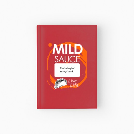 Discover Taco Sauce Mild Halloween Hardcover Journal