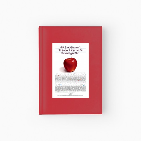 Discover All l Really Need To Know I learned In Kindergarten Hardcover Journal