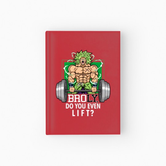 Discover Brolifting Super Saiyan Gym Lifting Broly Anime Workout Hardcover Journal