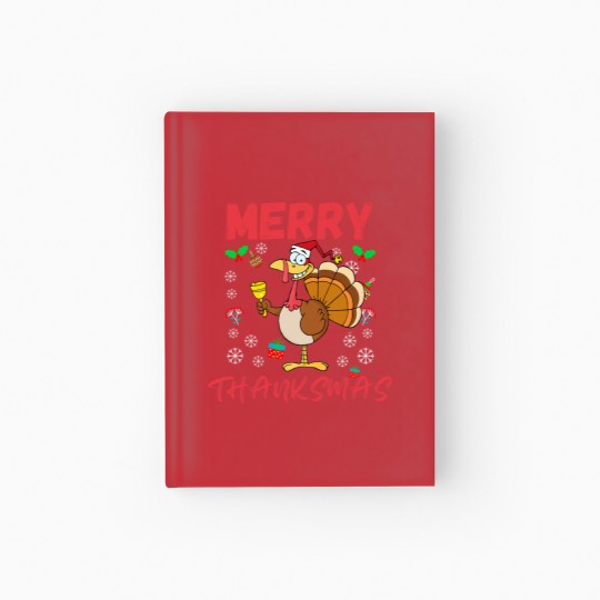 Discover Merry Thanksmas Funny Thanksgiving and Christmas 2024 Combo Hardcover Journal