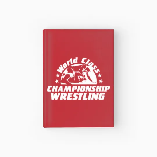 Discover WCCW World Class Championship Wrestling WHITE Hardcover Journal