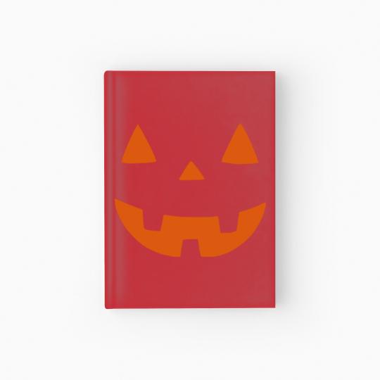 Discover Cute Pumpkin Face Hardcover Journal