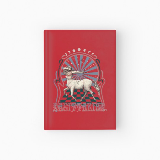 Discover Sagittarius Zodiac Vintage Hardcover Journal, Celestial Sagittarius Hardcover Journal