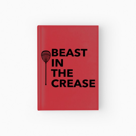 Discover Lacrosse Goalie Beast In The Crease Hardcover Journal