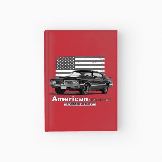 Discover oldsmobile 442 american muscle car 60s 70s old is gold Hardcover Journal