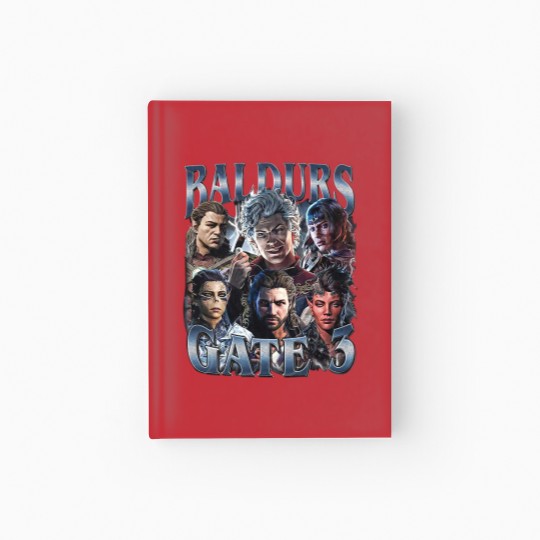 Discover Baldurs Gate 3 Vintage Hardcover Journal, Gift For Woman and Man Unisex Hardcover Journal