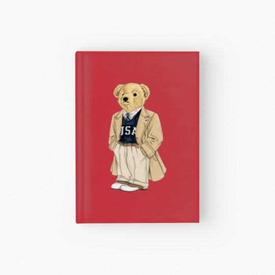 Discover Polo Fashion Bear Hardcover Journal