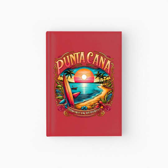 Discover Punta Cana Dominican Republic Vacation Beach Hardcover Journal