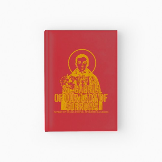 Discover catholicism gold st gabriel of our lady of sorrows saint Hardcover Journal