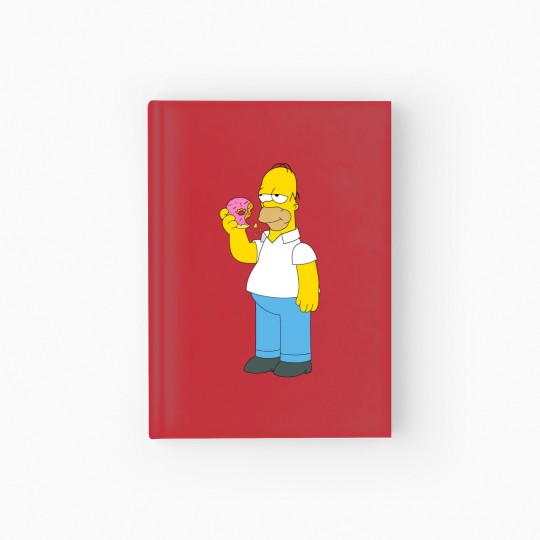 Discover The Simpsons Homer Simpson Donut Hardcover Journal