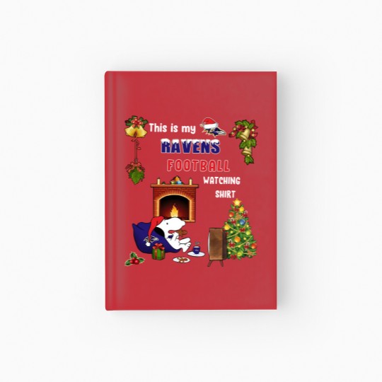 Discover Ravens Charlie Brown and Snoopy Football Christmas Hardcover Journal