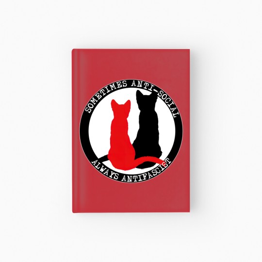 Discover Antifa Cats Hardcover Journal