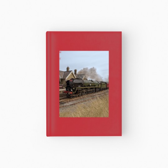 Discover Steam train over Yorkshire moors Hardcover Journal