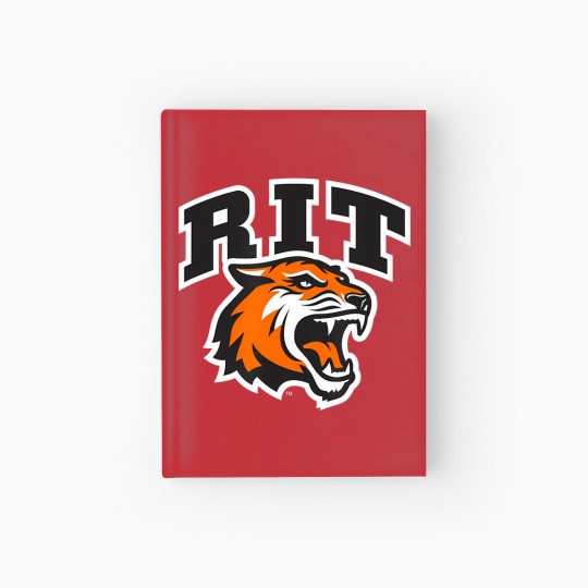 Discover rochester institute of technology rit tiger stacked logo Hardcover Journal