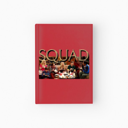 Discover Big Bang Theory Squad Hardcover Journal, Funny Big Bang Theory Fan Hardcover Journal