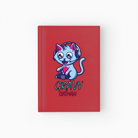 Discover Gravy Cat Man Gravycatman Gaming Hardcover Journal