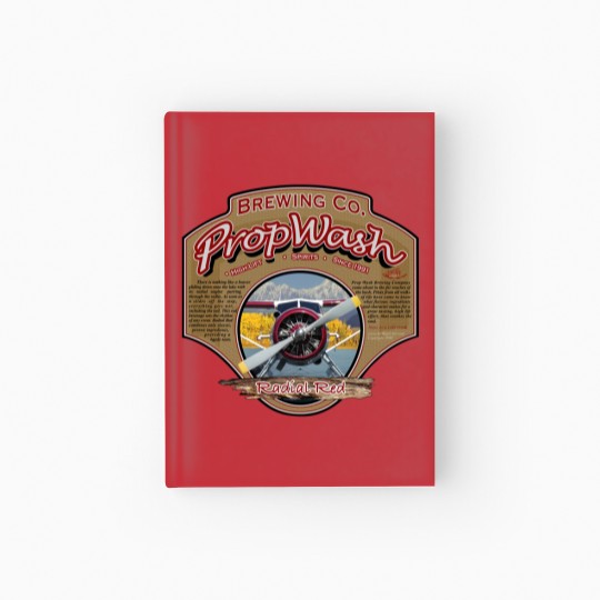 Discover PropWash Brewing Co. Radial Red DHC2 Beaver Floatplane Hardcover Journal