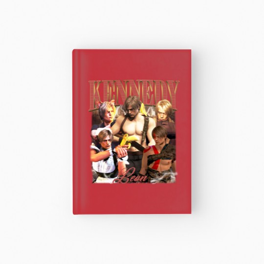 Discover Leon Kennedy Funny Vintage Hardcover Journal, Leon Kennedy Meme Resident Evil 4 6 Vintage Hardcover Journal