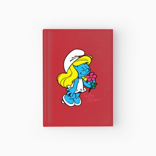 Discover Us The Smuurfs Smurfette Lovely Flowers Unisex Vintage Hardcover Journal