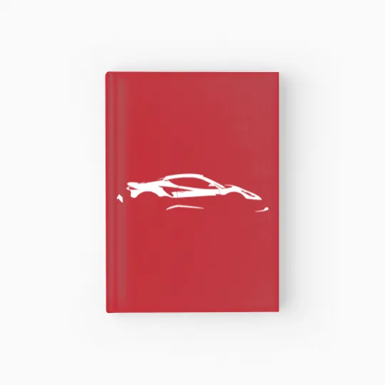 Discover Lotus Emira Silhouette white Hardcover Journal