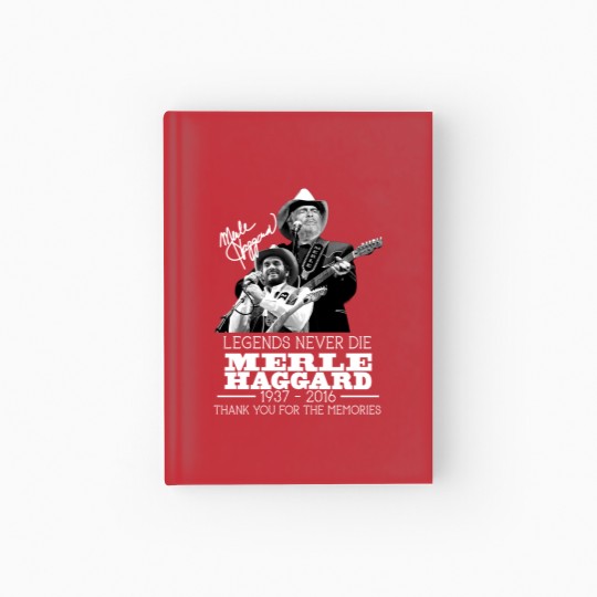 Discover Vintage Merle Haggard Memories Signed Men Hardcover Journal