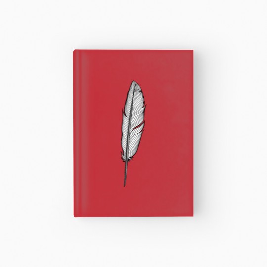 Discover 04 feather 4 png vectorstock 7188867 Hardcover Journal