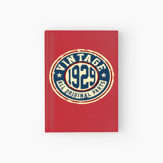 Discover Vintage 1929 All Original Parts Hardcover Journal