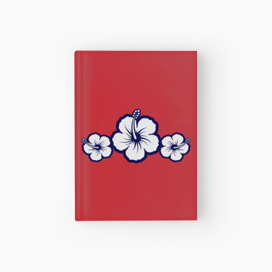 Discover Hawaiian Hibiscus Flowers - Surf & Sun Hardcover Journal