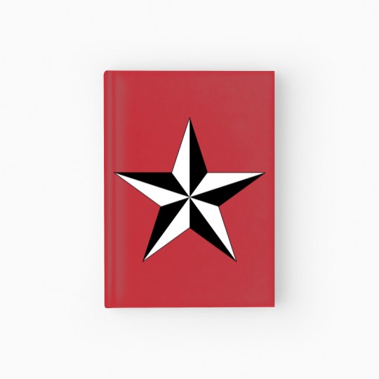 Discover nautical star Hardcover Journal