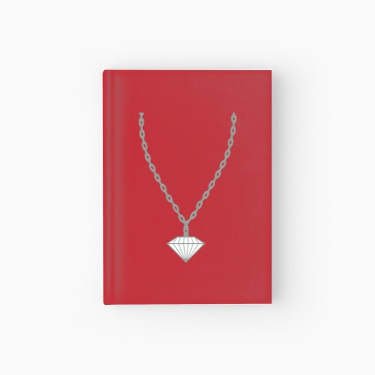 Discover gemstone diamond necklace jewelry gold choker rich Hardcover Journal