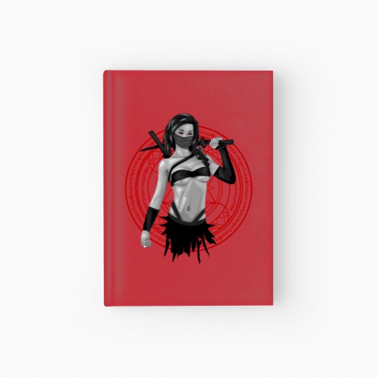 Discover ninja girl sexy fighter kaempferin zeichnung Hardcover Journal