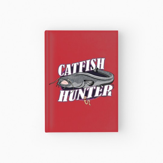 Discover Catfish Gift Mudcat Fisherman wels catfish Hardcover Journal