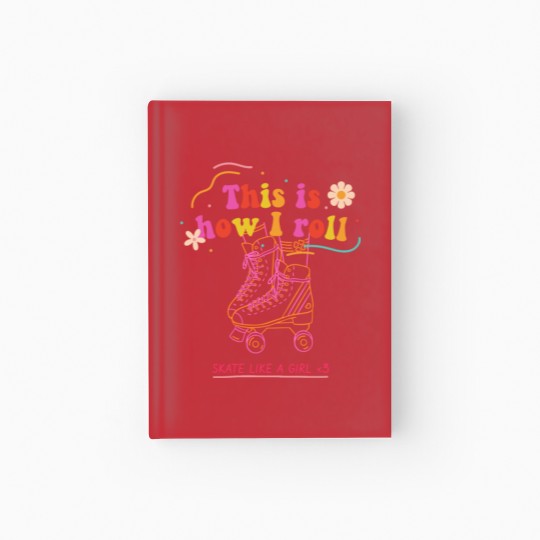 Discover roller skates Hardcover Journal