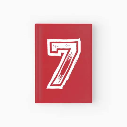 Discover 7 number jersey Hardcover Journal