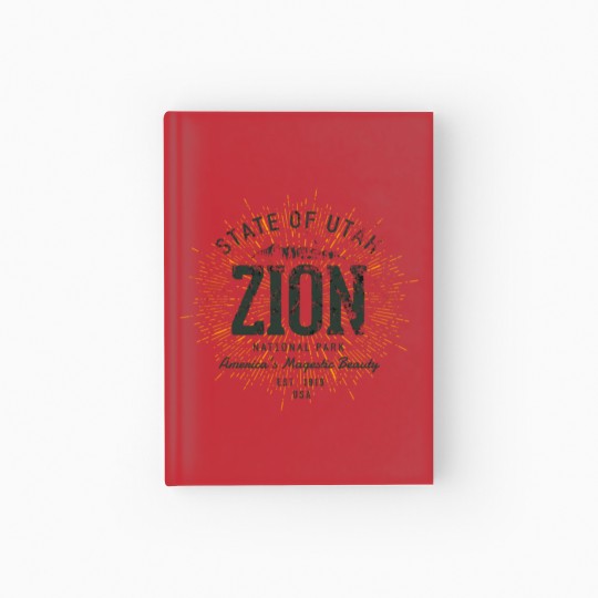 Discover Vintage Zion National Park Hardcover Journal