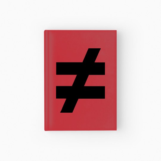 Discover Not Equal To 2 Hardcover Journal