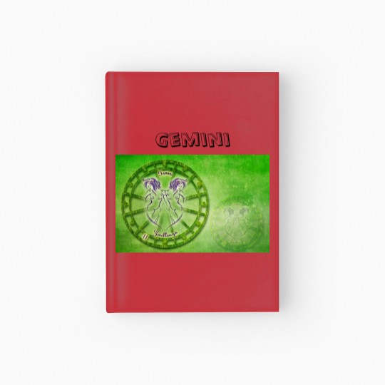 Discover Gemini Zodiac Astrology design Hardcover Journal