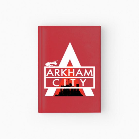 Discover Arkham City Logo White Hardcover Journal
