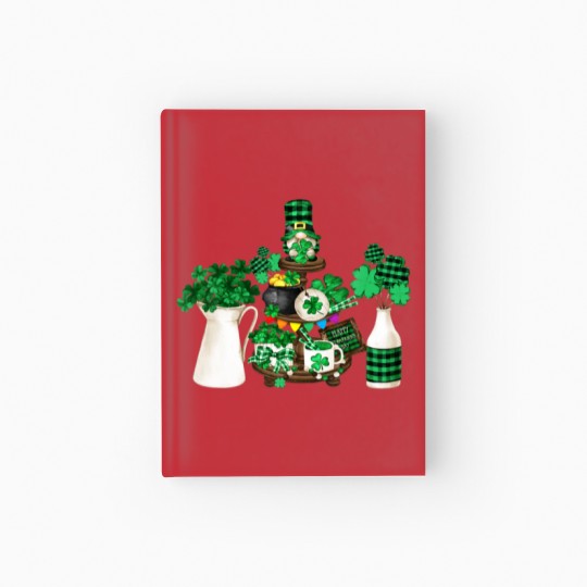 Discover Cute Green Shamrock Decor With Happy St Patricks D Hardcover Journal