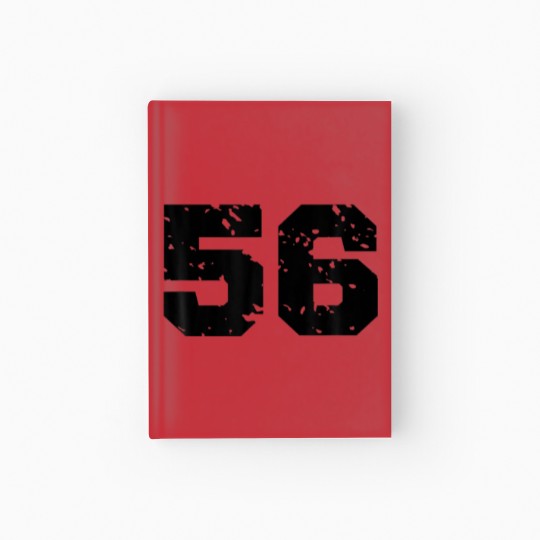 Discover Sporty Number 56 Costume Birthday Varsity Sports T Hardcover Journal